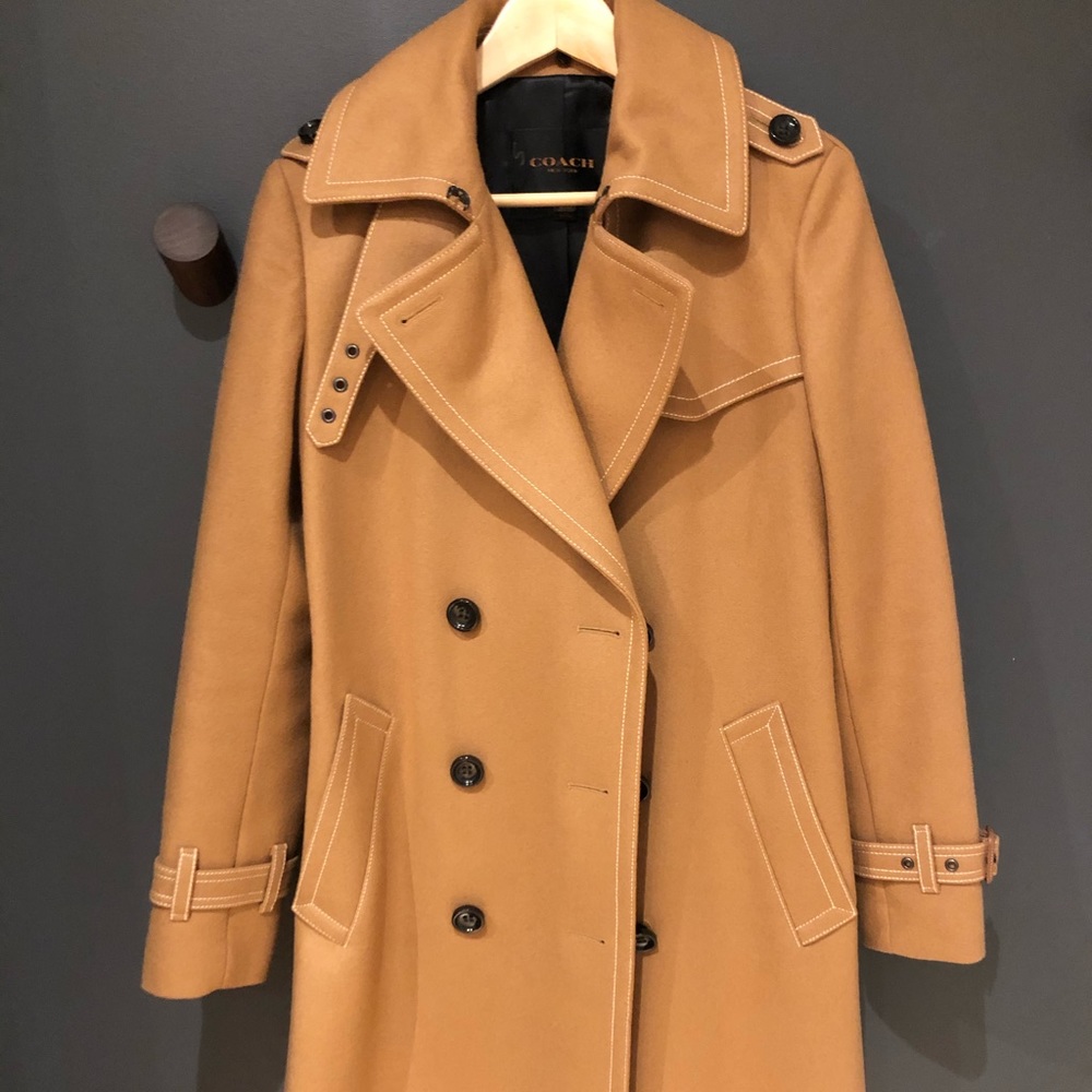 COACH Wool Trench Coat